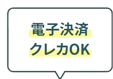 電子決済 クレカOK